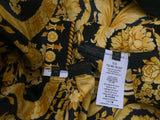 Versace Tribute Printed silk-twill Baroque-print Shirt and Pants Set Size I 40 S ladies
