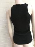 Donna Karan Cashmere Knit Runaway Knit Tank Top Size P Petite XXS ladies