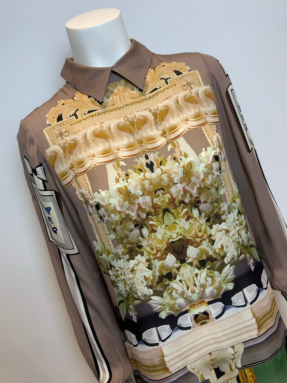 MARY KATRANTZOU INTERIOR CHANDELIER PRINT DRESS AS WORN BY BEYONCE SIZE XS ladies