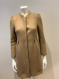 Vanessa Bruno Athé Fall lambswool neural beige coat Size F 34 UK 4 US 2 ladies