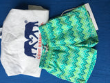 Love Brand & Co. Boys' Chevron Print Swim Shorts Truck Swimwear Size 1-3 Years children