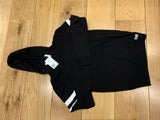 H&M black cotton knitted sweater jumper hoodie Size 10-12 years children