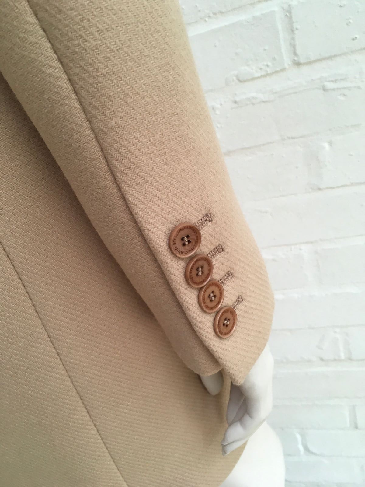 STELLA MCCARTNEY Beige 2019 Bryce wool-blend coat ladies