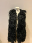 RALPH LAUREN Polo Dyed Curly Lamb Fur Shearling Vest Gilet Size XS/S ladies