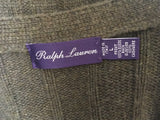 Ralph Lauren Purple Label Luxurious Suede Cashmere Panel Jacket Cardigan L Men