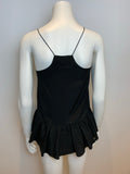 TIBI Black Peplum Hem tank top blouse Size US 0 UK 2 XXS ladies