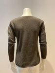 MONTALDO Luxury Pure Cashmere Thin Knit Jumper Sweater Size I 44 UK 12 US 8 L ladies