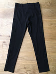 Anthony Vaccarello Wool Leather trim tapered trousers pants Size F 36 UK 8 US 4 ladies