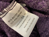 Sheso Purple Floral Knit Bolero Sleeves Cardigan Size XS ladies