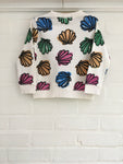 Stella McCartney KIDS Girls' shell print sequins sweatshirt top Children