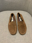 Papouelli Children Boys' Suede Brown Round-Toe Loafers Shoes Size 31 & 40 children