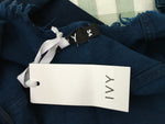 ivy copenhagen navy distressed denim jacket Size 34 XS ladies