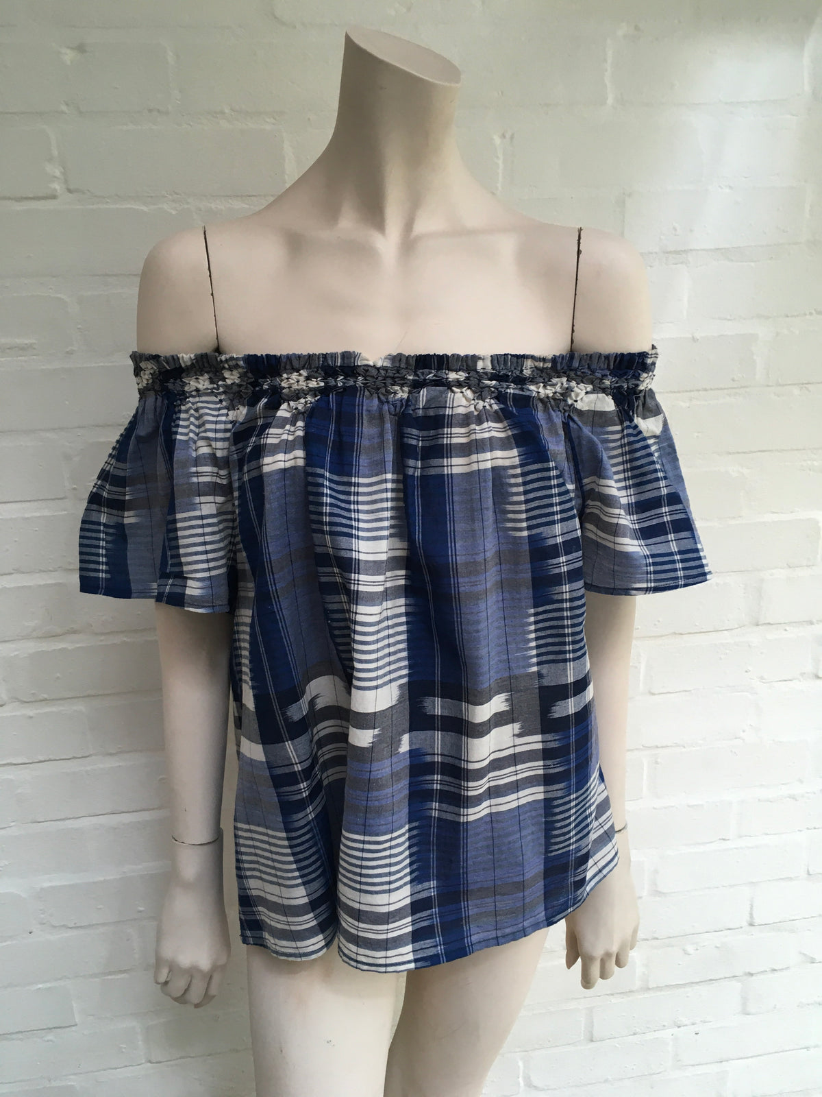 Ulla Johnson Amania Off The Shoulder Blouse Handmade in India US 4 Ladies