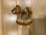 Ralph Lauren Collection Brown Leather Sandals Size 9 UK 6 39 ladies