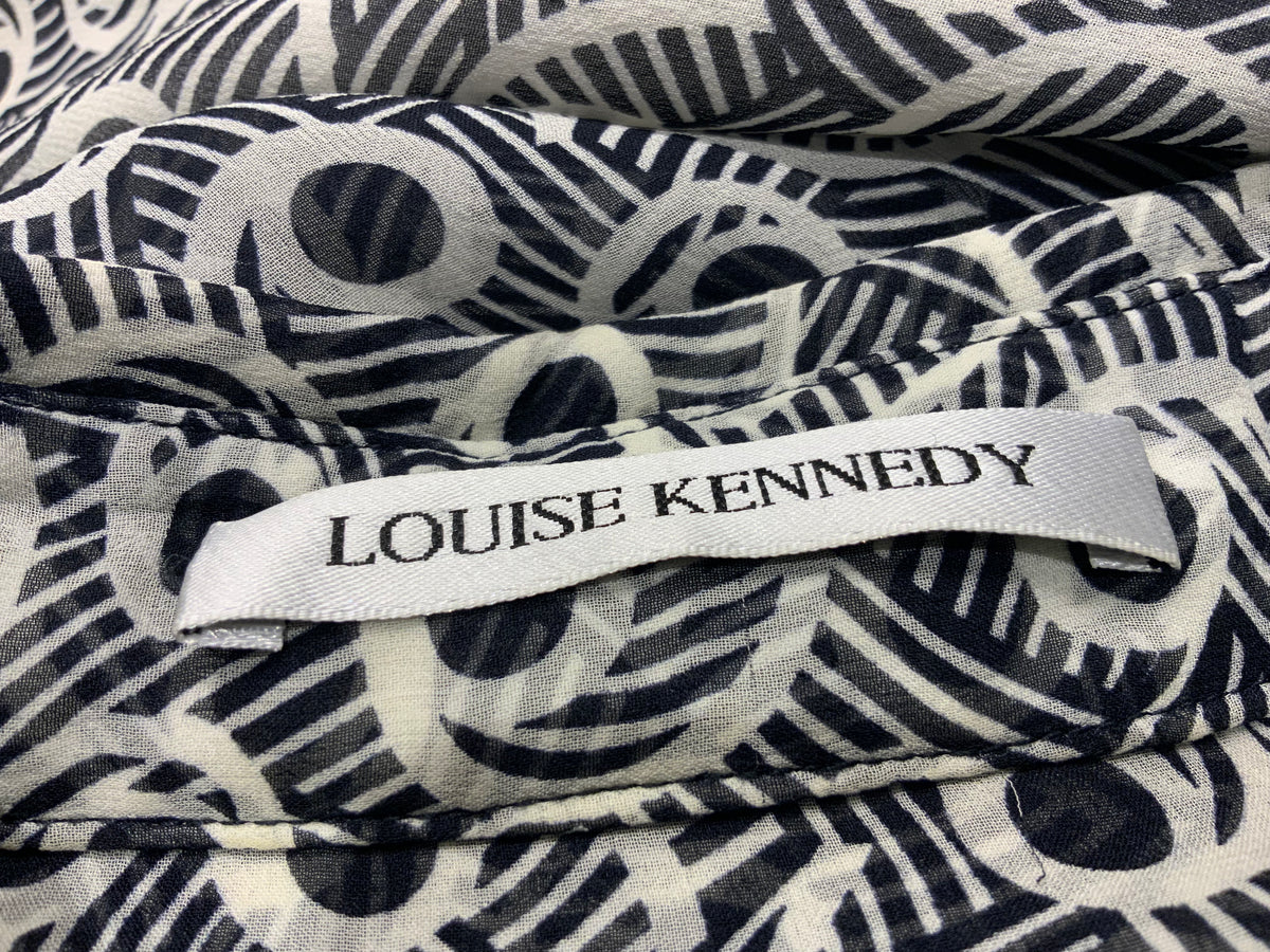 Carolina Herrera CH Cropped Tie Cotton Shirt Size XS ladies