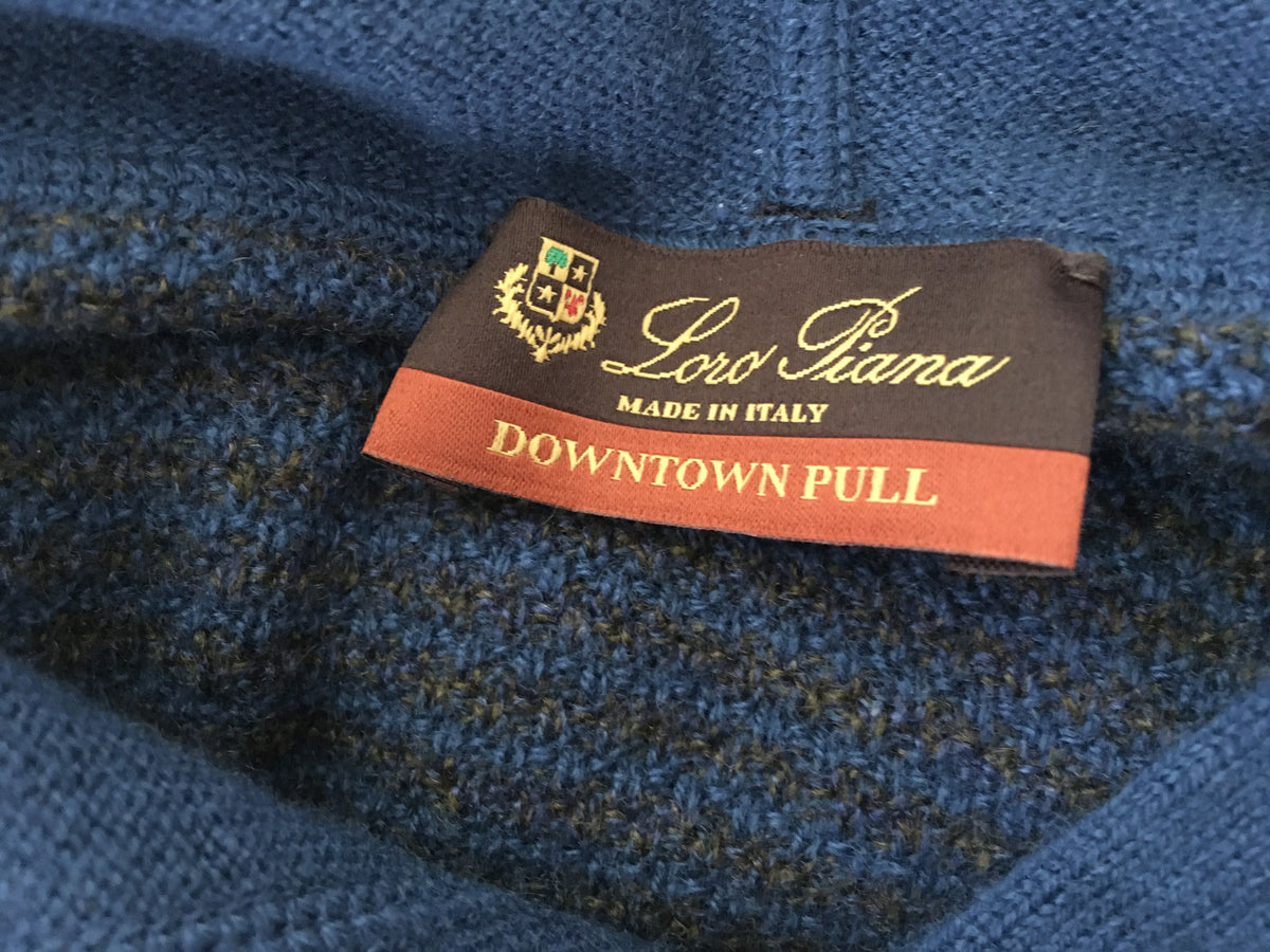 Loro Piana Hoodie Cashmere Downtown Pull Jumper Sweater Size 54 or XL Made in Italy 2,000$ Men