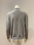 FABIANA FILIPPI Grey Knit Sweater Jumper Monili Trim Size I 48 UK 16 US 12 XL ladies