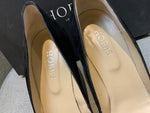 HOBBS Women's Rebecca Suede Almond Toe Court Shoes Black Size 41 UK 11 US 8 ladies