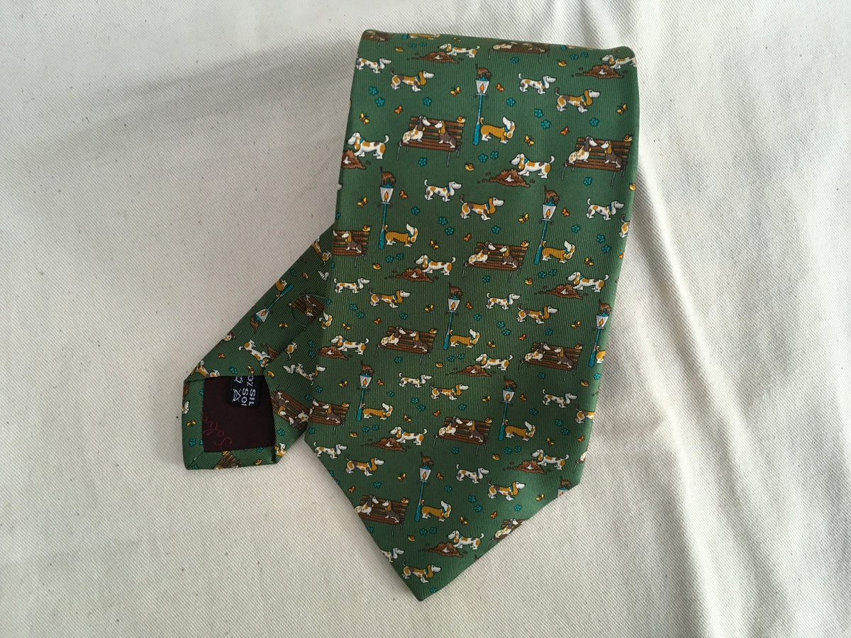 Salvatore Ferragamo Silk Printed Tie men