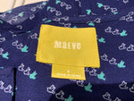 Maeve Blue BLOUSON BLOUSE Shirt Printed Size US 6 UK 10 M medium ladies
