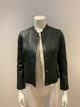 MASSIMO DUTTI Leather JACKET SIZE XS ladies