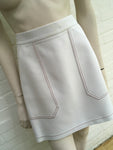 Topshop White Mini Skirt UK 14 US 10 EU 42 ladies