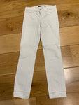 MOST WANTED J BRAND MID RISE SKINNY LEG Blanc JEAN - WHITE SIZE 25 ladies