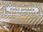 HERMES Silk Plisse Early America Scarf 90x90 pleated scarf Ladies