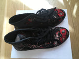 MM6 Maison Margiela Floral-jacquard high-top sneakers Trainers 39 US 9 UK 6 ladies