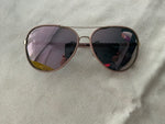 Chanel Pilot Light pink & gold frame pink mirror lenses CC Women Sunglasses ladies