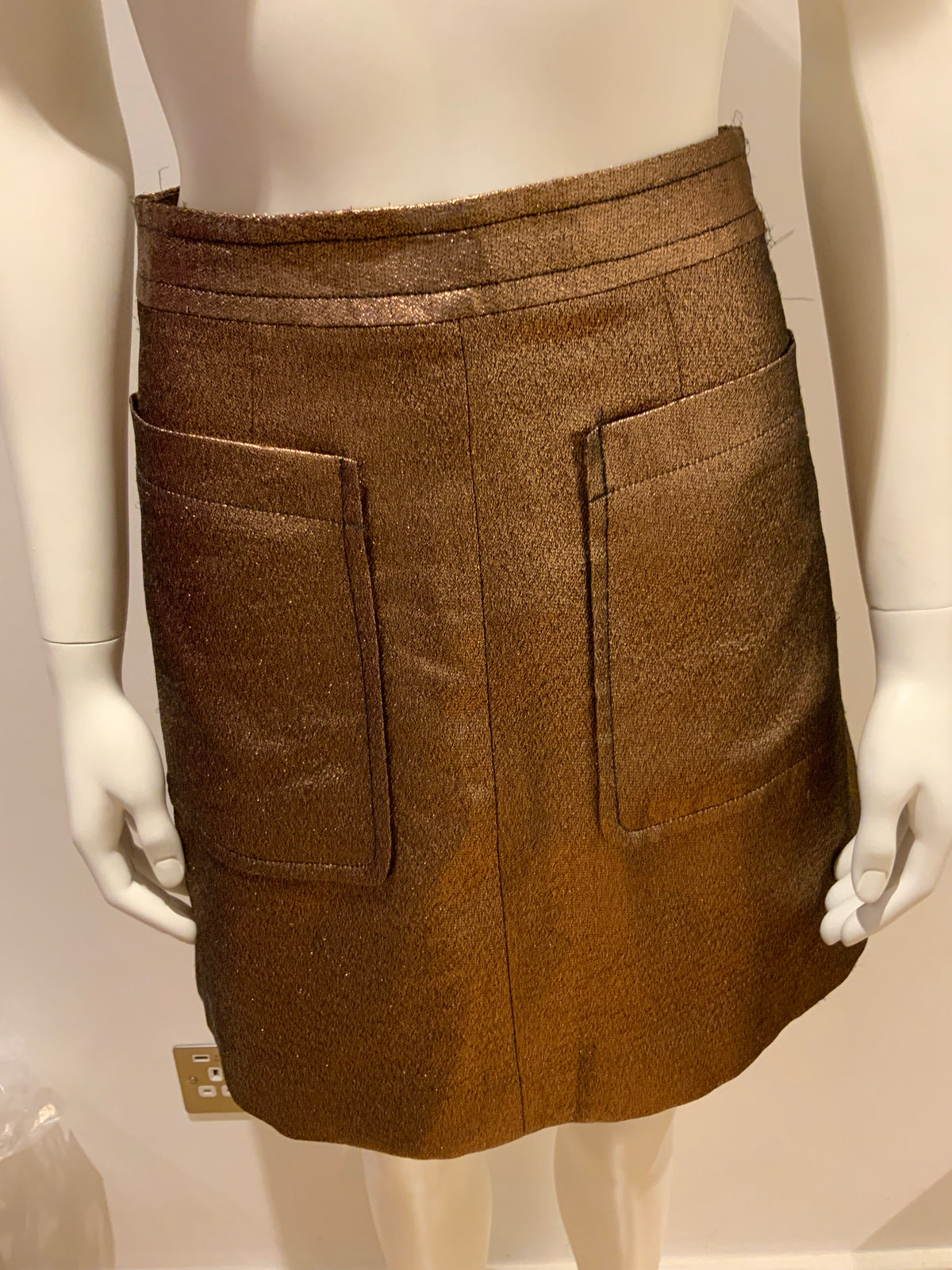 Marc by Marc Jacobs Bronze Mini Skirt Size US 2 UK 6 XS ladies
