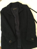 CHANEL Navy Metal Wool Boucle Jacket 16A Blazer F 40 UK 12 US 8 ladies