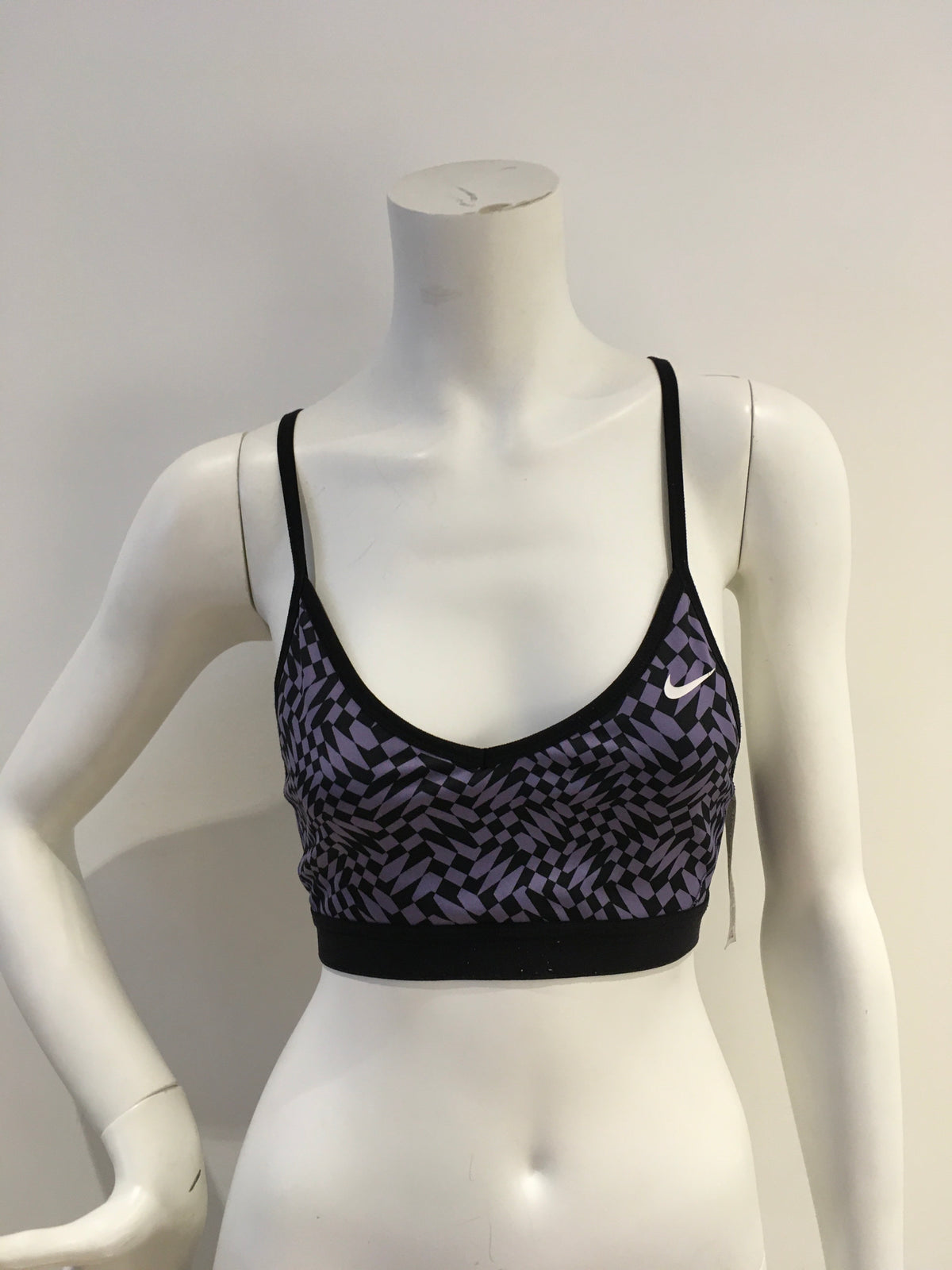 Nike Women's Pro Indy Checker Sports Bra Size M medium ladies
