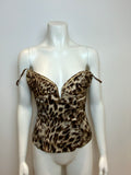 Zinay animal print lace corset top Size 2 S small ladies