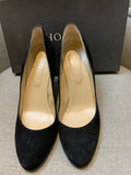 HOBBS Women's Rebecca Suede Almond Toe Court Shoes Black Size 41 UK 11 US 8 ladies