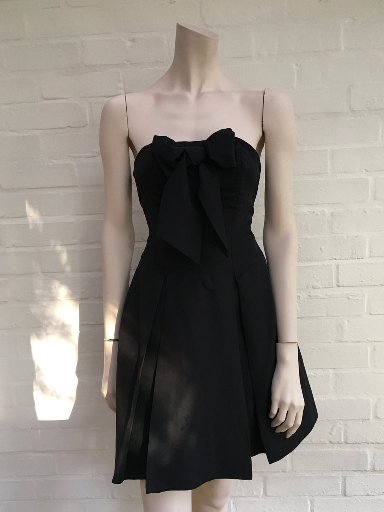 Luella for Target Black Bow Strapless Party Dress Size 3 Ladies Afashionistastore Luella for Target Black Bow Strapless Party Dress Size 3 Ladies Afashionistastore