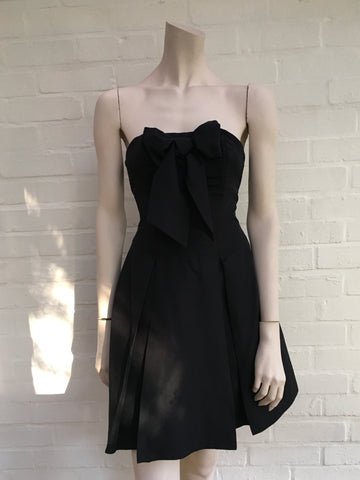 Luella for Target Black Bow Strapless Party Dress Size 3 Ladies Luella for Target Black Bow Strapless Party Dress Size 3 Ladies