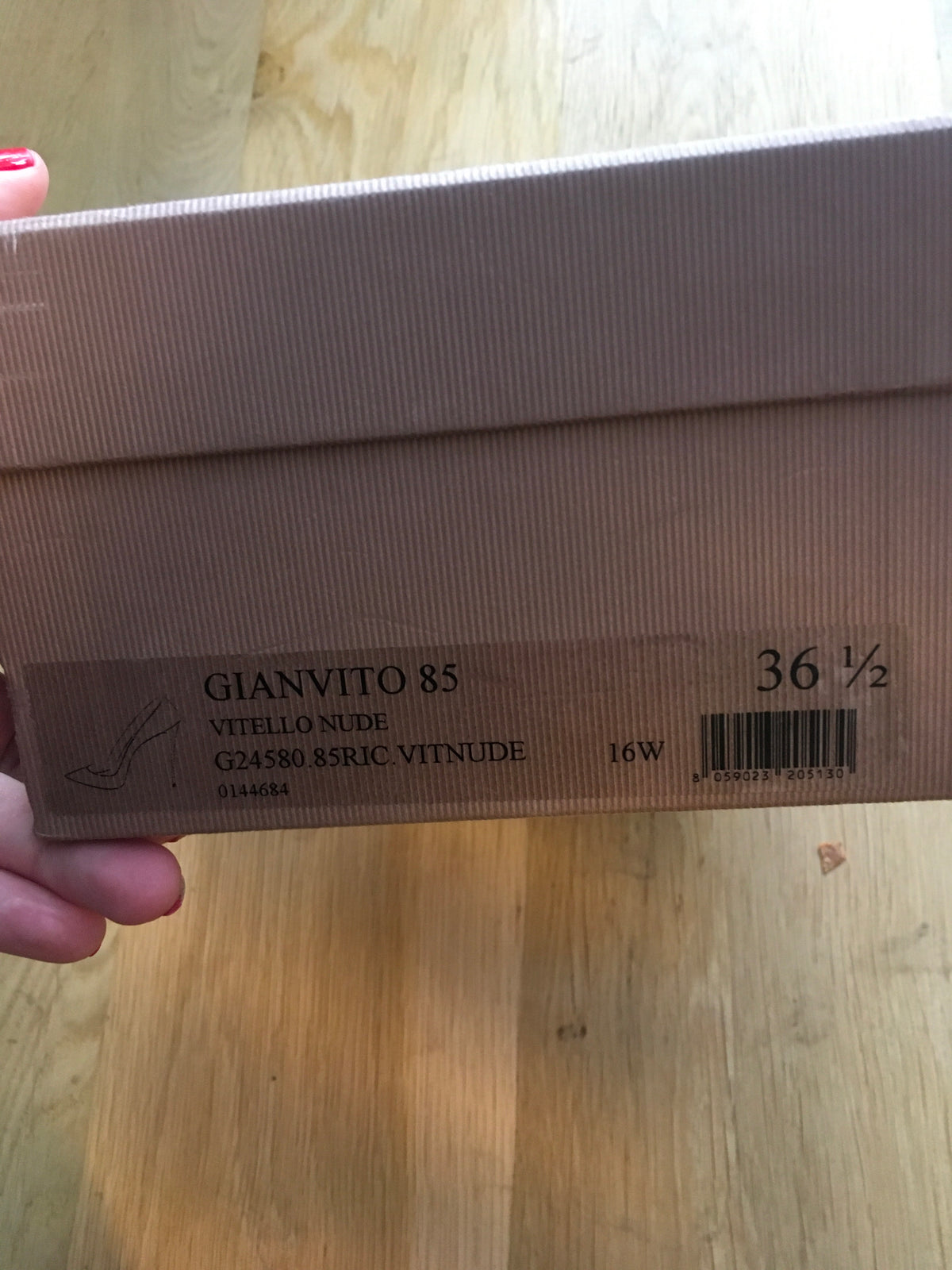 Gianvito Rossi - 85 leather nude pumps heels shoes Size 36 1/2 US 6.5 UK 3.5 Ladies