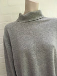 Marks&Spencer M&S Grey Pure Cashmere Turtleneck Jumper Size XL ladies