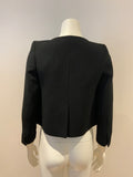 £550 Carven Wool Black Blazer Jacket Size FR 36 UK 8 US 4 S small ladies