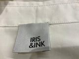IRIS & INK White Pleated Cuffs Shirt Size UK 10 ladies