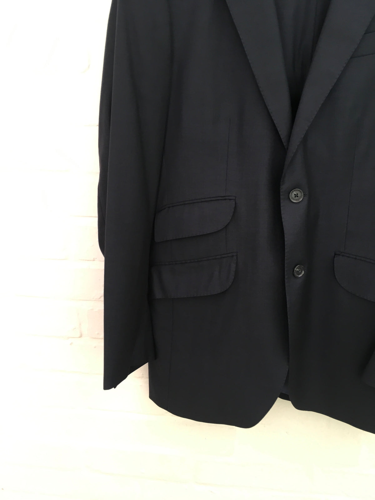 HACKETT LONDON Navy Virgin Wool Extrafine Suit 2 Pieces Men