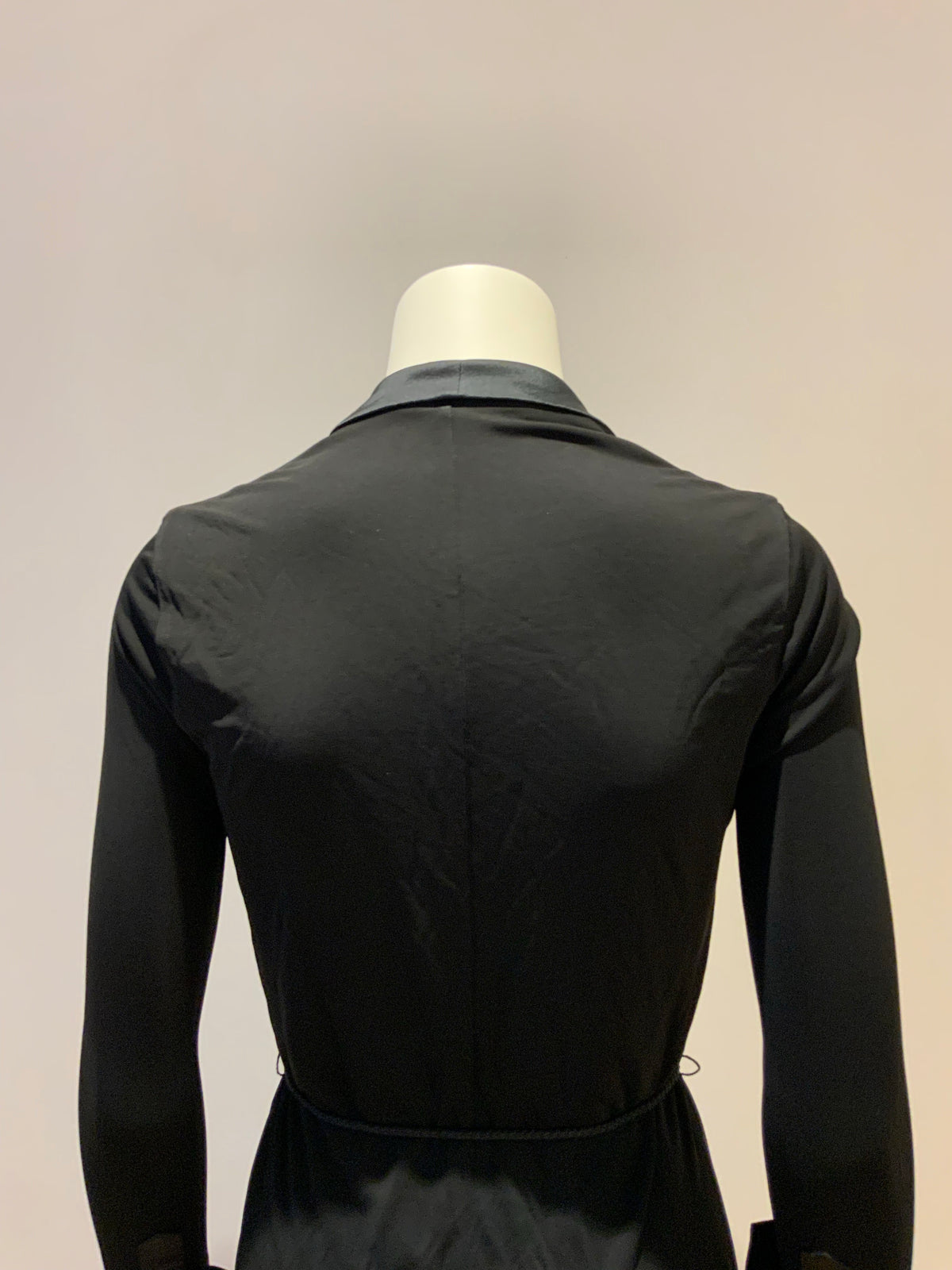 Ralph Lauren Black Wrap Jewelled Carlita Tuxedo Dress Size S small ladies
