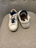 Golden Goose SUPER STAR SNEAKERS BLUE MINK FUR TONGUE trainers 37 UK 4 US 7 ladies