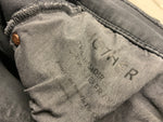 MOTHER The Insider Crop Step Fray Faded Black Denim Jeans Size 26 ladies