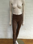 By Malene Birger Brown 'Elenaso’ Skinny Leather Pants Trousers Ladies