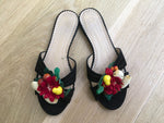 Charlotte Olympia Tropical suede slides slippers Shoes Size 36  ladies