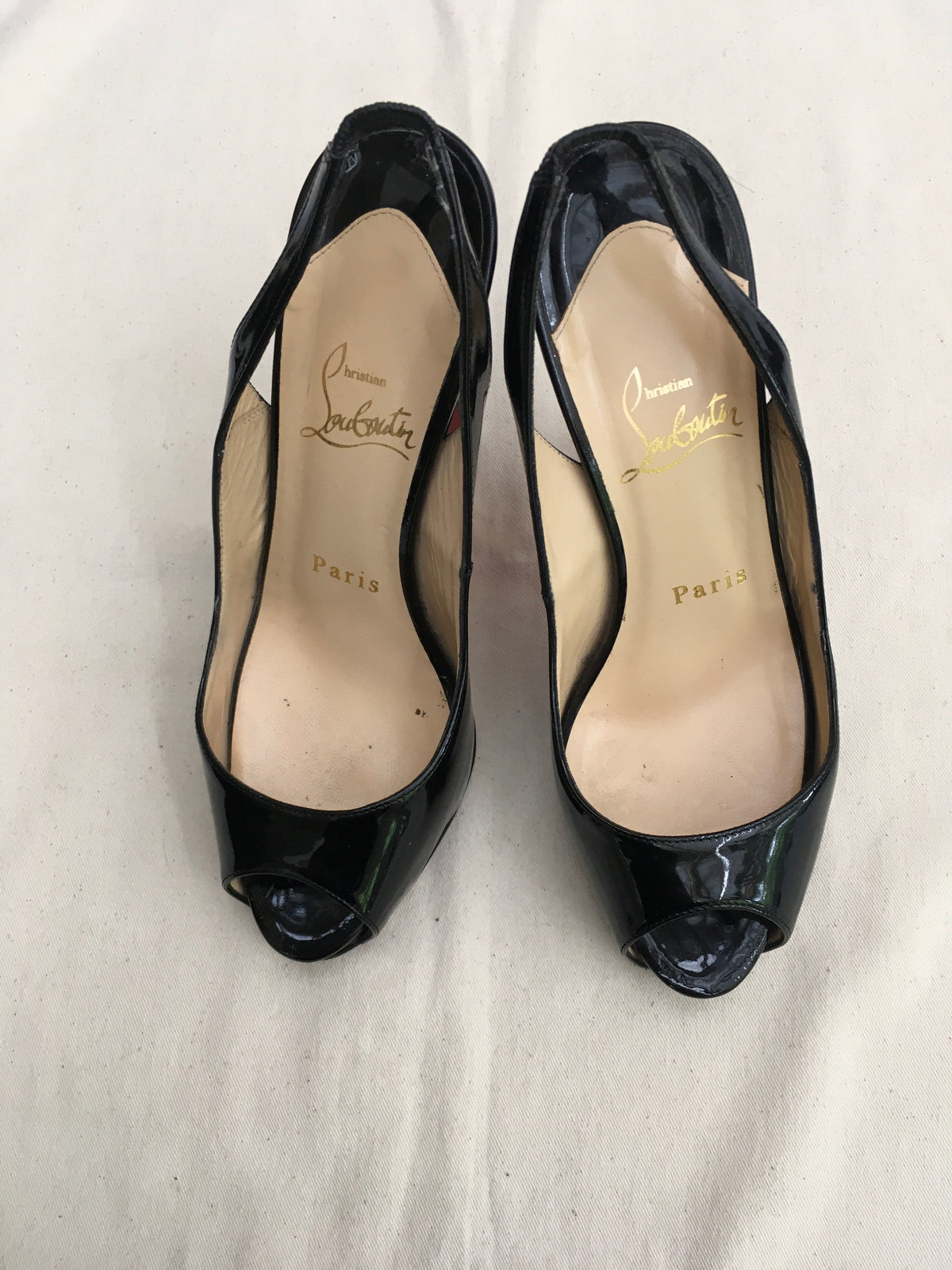 Christian Louboutin peep-toe slingback pumps Shoes 36 UK 3 ladies