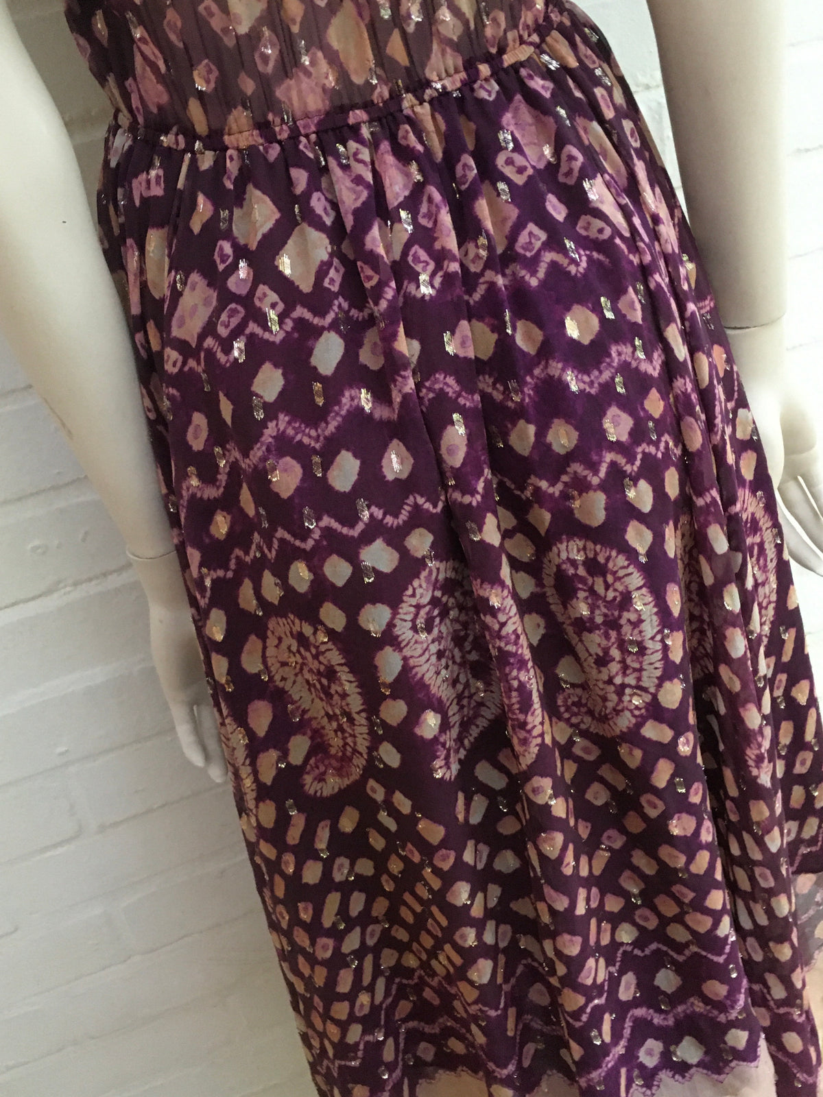 Ulla Johnson Aurelie Fil CoupÉ Midi Dress In Purple Size UK 8 US 4 ladies