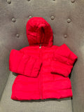 Petit Bateau Girls Puffer Coat Jacket in Red Size 6 years 114 cm children